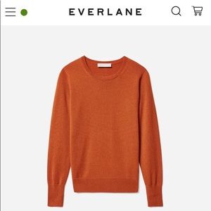 EVERLANE Cashmere Sweater - Rust Orange